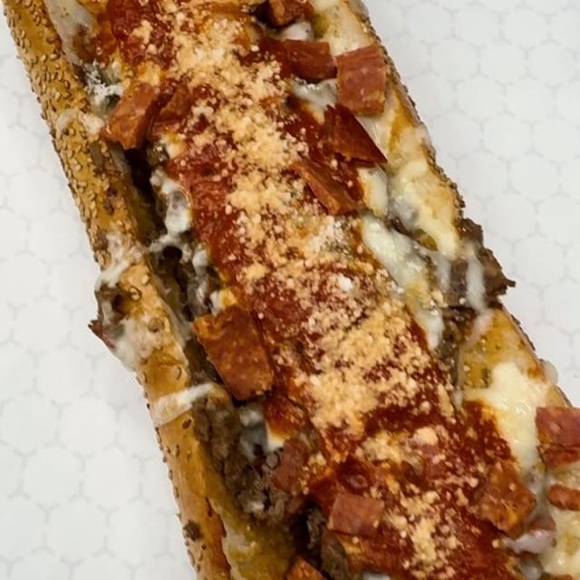 Pizza Cheesesteak.