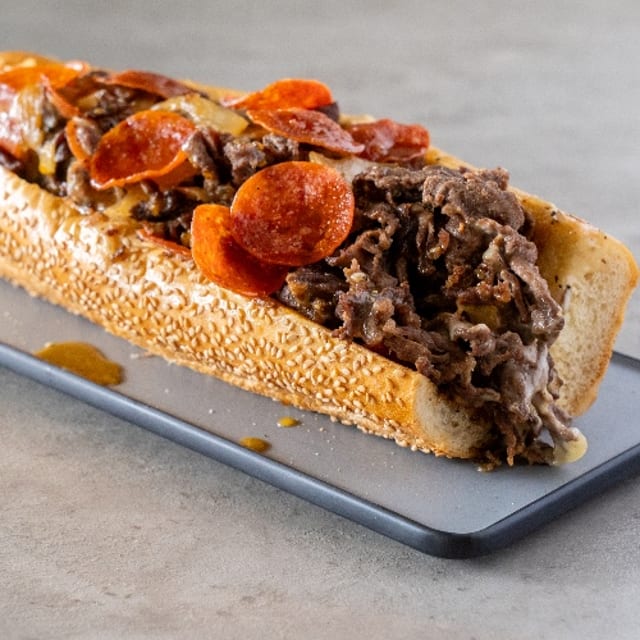 Honeyroni Cheesesteak.
