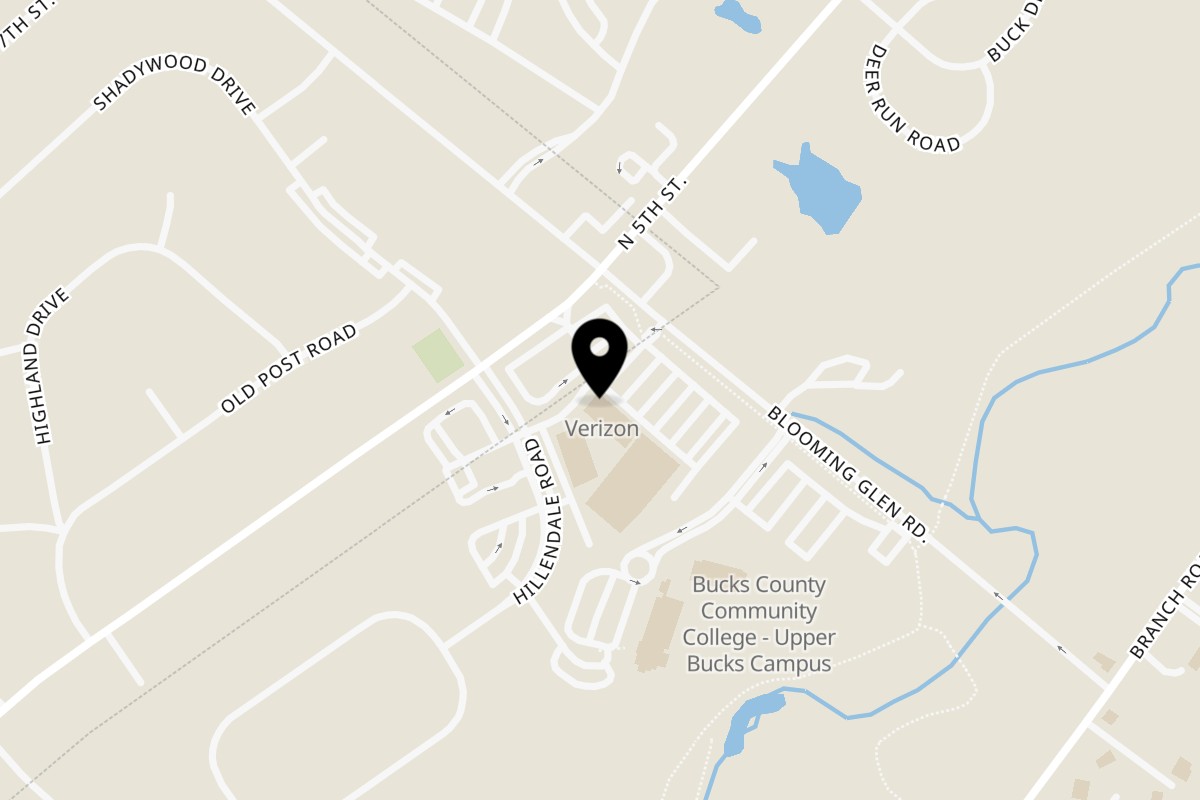 Map showing the location of Philly Philly Cheesesteaks Perkasie on 1147 N 5th St in Perkasie